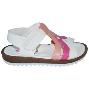 Patik Yazlık Sandalet  - Beyaz/Pembe/Yavruağzı