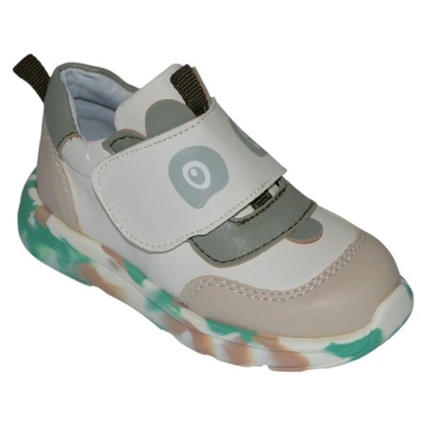 Bebe spor model ayakkabı - bej/gri