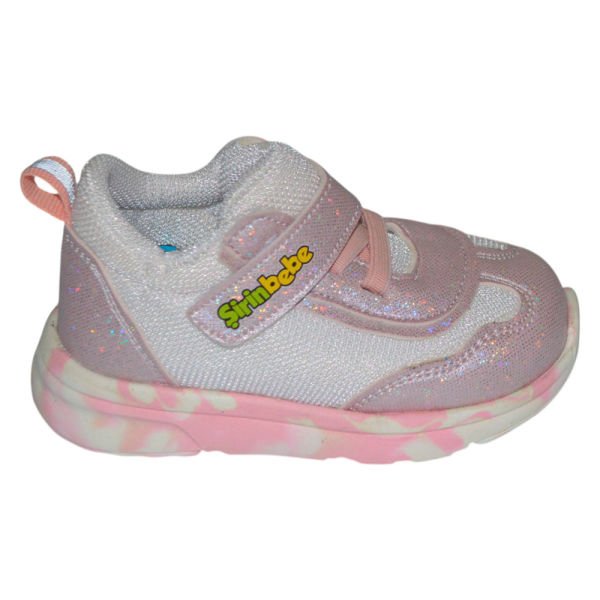 Bebe spor model ayakkabı - lilo/gümüş/pembe