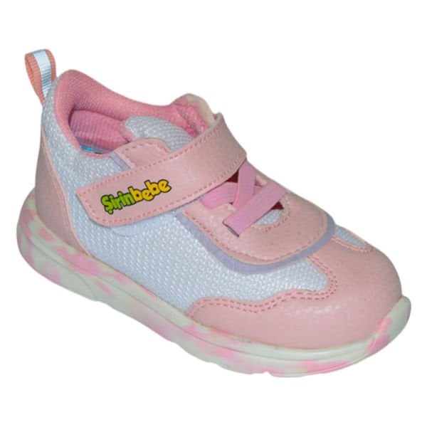 Bebe spor model ayakkabı - pembe/beyaz
