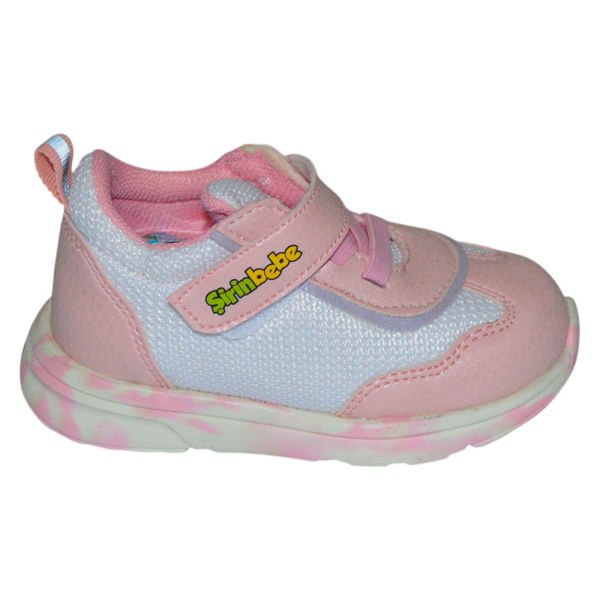 Bebe spor model ayakkabı - pembe/beyaz