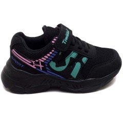 TFE-251 Çocuk Patik Spor Ayakkabı - Siyah