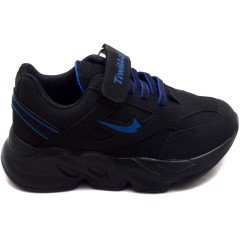 TFE-265 Çocuk Patik Spor Ayakkabı - Siyah/Lacivert