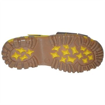 filet erkek çocuk sandalet - kahverengi/sarı