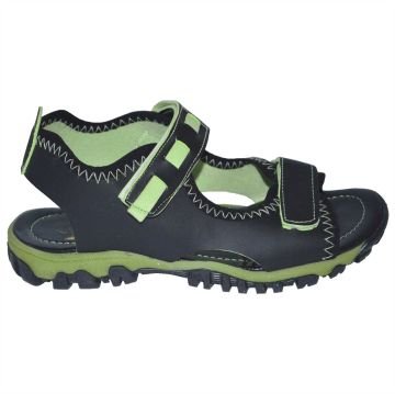 filet erkek çocuk sandalet - siyah/yeşil