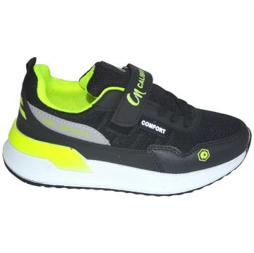 çocuk spor ayakkabı - siyah/fosfor sarısı