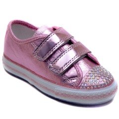 V-63 Taşlı Patik Spor Ayakkabı - Pembe
