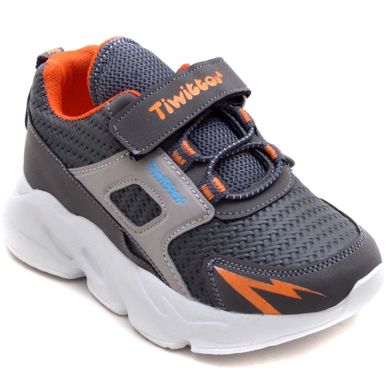 TWF-435 Çocuk Patik Spor Ayakkabı - Gri/T
