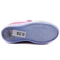 V-63 Taşlı Desenli Patik Spor Ayakkabı - Pembe