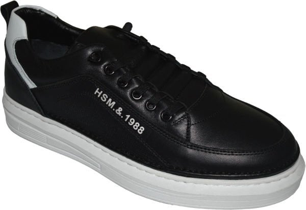 Erkek Spor Ayakkabı - siyah/beyaz