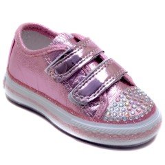 A-45 Bebe Taşlı Spor Ayakkabı - Pembe