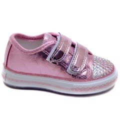 A-45 Bebe Taşlı Spor Ayakkabı - Pembe