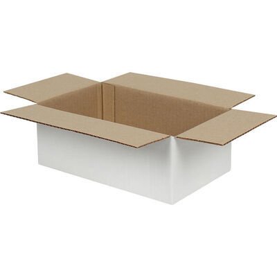 Beyaz Tek Oluklu Koli 25x15x10 cm