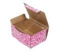 Alışveriş Desenli Kutu 15.5x11x7.5 cm - Pembe