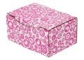 Desenli Kutu 22.5x12x8 cm - Pembe