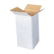 Tek  Oluklu Koli 3x3x6 cm - Beyaz