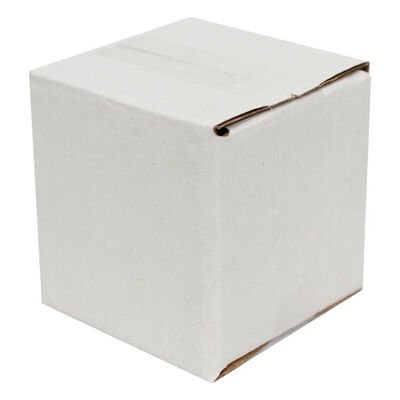 Tek  Oluklu Koli 5x5x5 cm-Beyaz