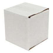Tek  Oluklu Koli 5x5x5 cm-Beyaz