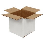 Tek  Oluklu Koli 5x5x5 cm-Beyaz