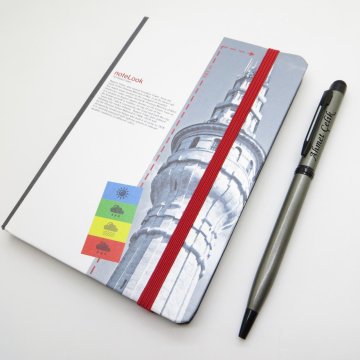 Scrikss Notelook Beyazıt Kulesi Defter + İsme Özel Kalem | İsme Özel Hediyelik Set