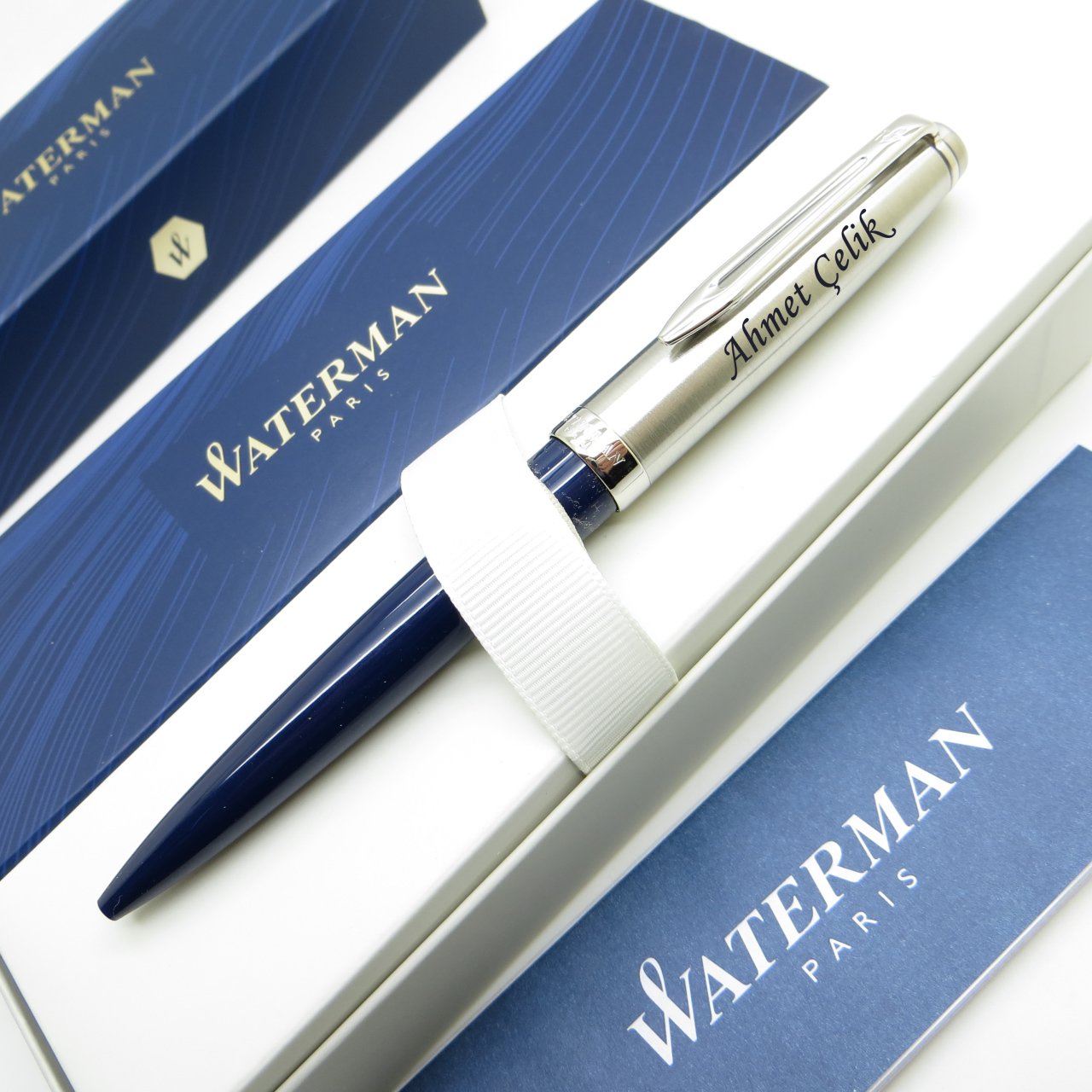 Waterman Embleme Mavi CT Tükenmez Kalem | İsme Özel Kalem | Hediyelik Kalem