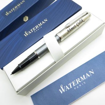 Waterman Embleme Deluxe Gri CT Roller Kalem | İsme Özel Kalem | Hediye Kalem