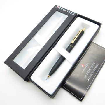 Sheaffer Sentinel Mat Siyah Altın 07mm Versatil Uçlu Kalem | İsme Özel Kalem