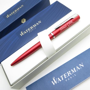 Waterman Allure Kırmızı CT Tükenmez Kalem | İsme Özel Kalem | Hediyelik Kalem