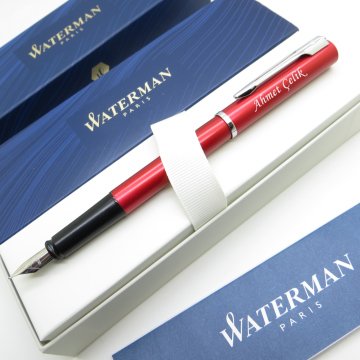 Waterman Allure Kırmızı CT Dolma Kalem | İsme Özel Kalem | Hediye Kalem