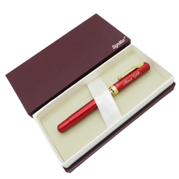 Signator® ST179 Kırmızı Gold Metal Roller Kalem | İsme Özel Kalem