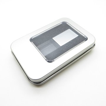 Wings Kişiye Özel Led Işıklı Kristal Usb Bellek 16GB Cam-Metal Gümüş Gri | İsme Özel Usb Bellek | Hediyelik Usb Flash Bellek