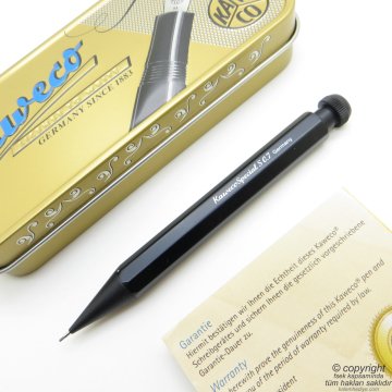 Kaweco 10000534 Special Mini 0.7mm Versatil Kalem Alüminyum Siyah | İsme Özel Kalem