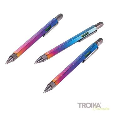 Troika Construction Stylus Spectrum Parlak Tükenmez Kalem Gri (su terazisi-cetvel-tornavida) | İsme Özel Kalem