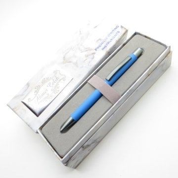 Wings Marble T560 Mavi Tükenmez Kalem | İsme Özel Kalem | Hediyelik Kalem
