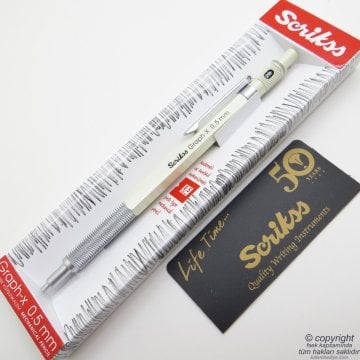 Scrikss Graph-x 0.5mm Beyaz | İsme Özel Kalem