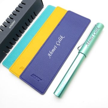 Lamy Al Star Mavi-Yeşil Roller Kalem + Kalem Kılıfı | Lamy Kalem | Hepsi İsme Özel
