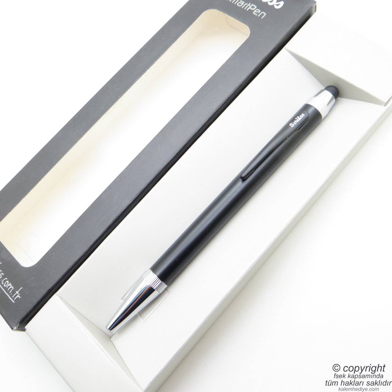 Scrikss Mini Smart Siyah Ekran Tükenmez Kalem | Scrikss Kalem | İsme Özel Kalem | Hediyelik Kalem