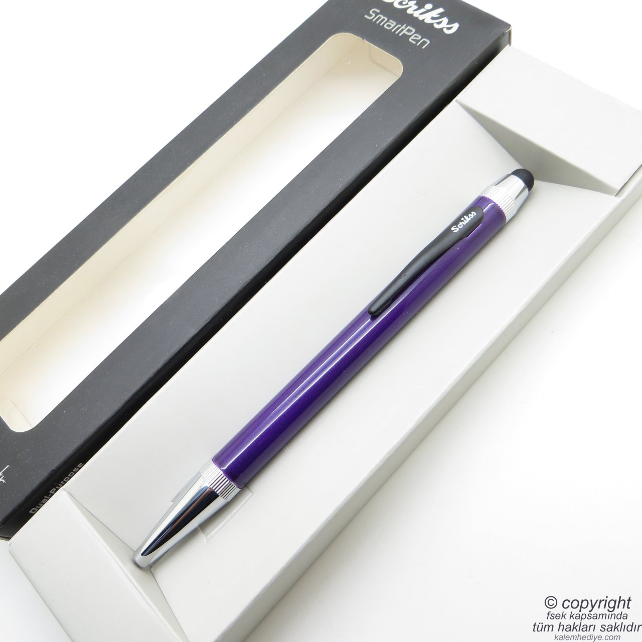 Scrikss Mini Smart Mor Ekran Tükenmez Kalem | Scrikss Kalem | İsme Özel Kalem | Hediyelik Kalem