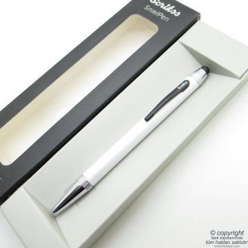 Scrikss Mini Smart Beyaz Ekran Tükenmez Kalem | Scrikss Kalem | İsme Özel Kalem | Hediyelik Kalem