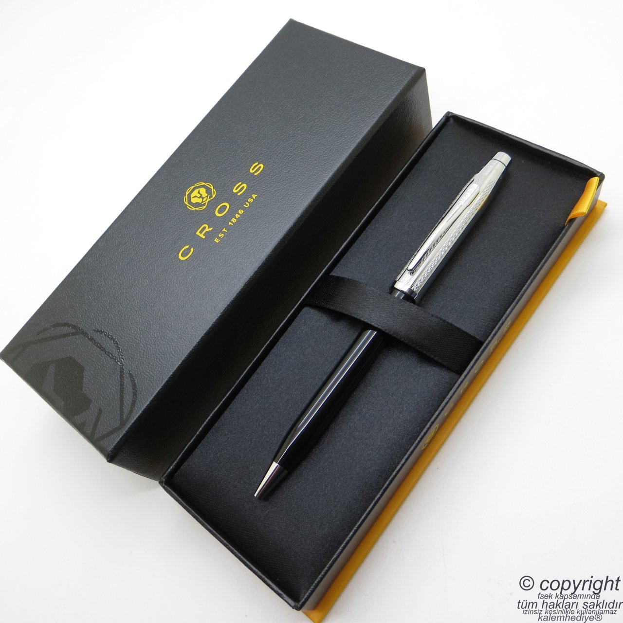 Cross Century II WG Platinum Siyah Tükenmez Kalem | İsme Özel Kalem