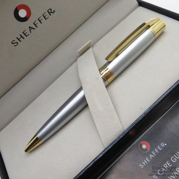 Sheaffer 300 Brushed Krom Altın Tükenmez Kalem | İsme Özel Kalem