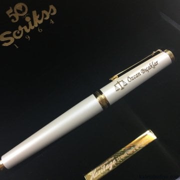 Scrikss Heritage2 50.Yıl Dolma Kalem Siyah Altın | Scrikss Kalem | İsme Özel Kalem | Hediyelik Kalem
