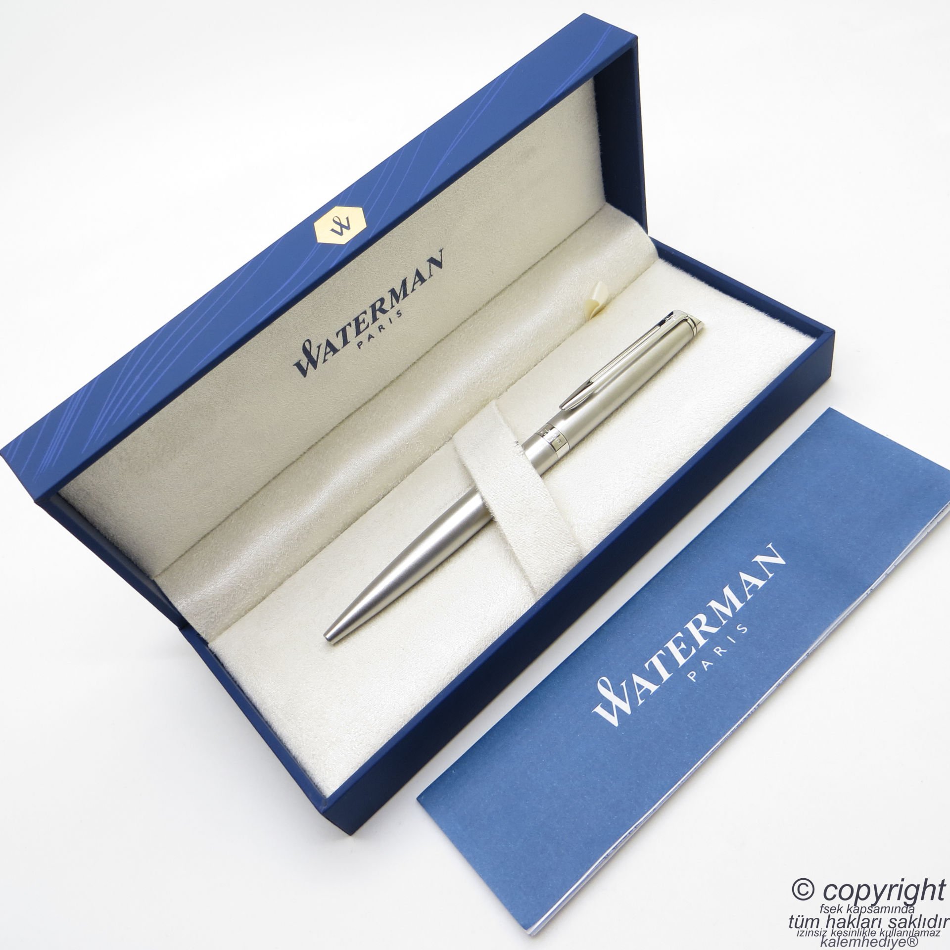 Waterman Hemisphere Mat Krom CT Tükenmez Kalem | İsme Özel Kalem | Hediye Kalem