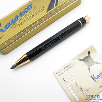 Kaweco Sketch Up 10000945 5.6 Versatil Kalem Siyah Altın | İsme Özel Kalem