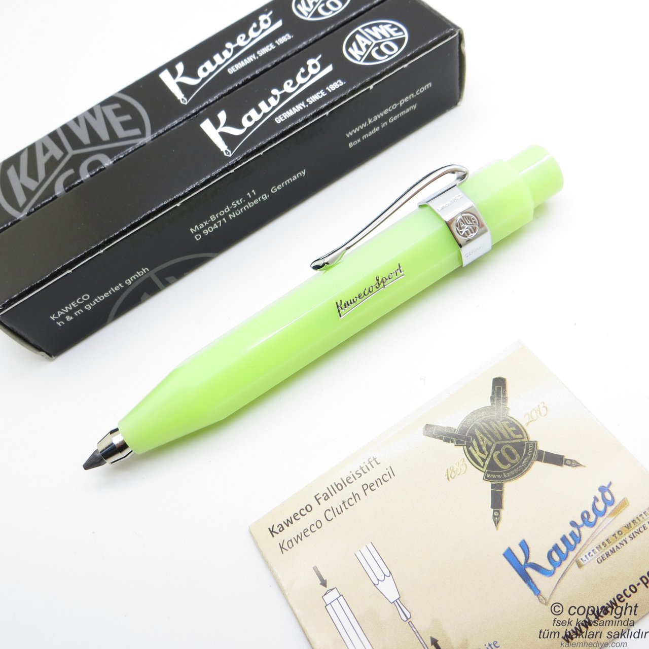 Kaweco 10001886 Frosted Sport 3.2 Versatil Kalem Limon | İsme Özel Kalem