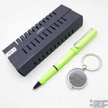 Lamy Safari Roller Kalem Neon Yeşil + Kalem Kılıfı | Lamy Kalem | Hepsi İsme Özel