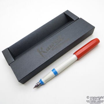 Kaweco Perkeo Dolma Kalem Kırmızı / Beyaz Kadife Kılıflı | İsme Özel Kalem