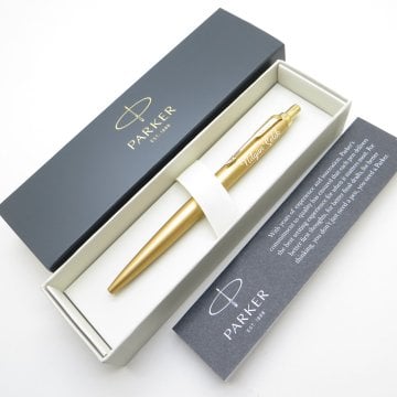 Parker Jotter Metal XL Monochrome Gold Tükenmez Kalem | İsme Özel Kalem | Hediyelik Kalem