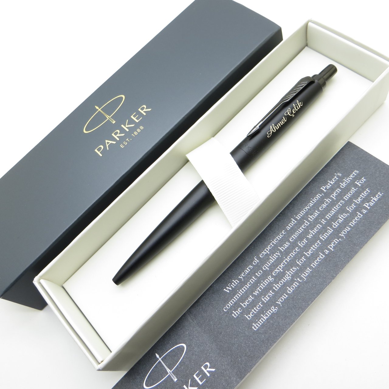 Parker Jotter Metal XL Monochrome Black Tükenmez Kalem | İsme Özel Kalem | Hediyelik Kalem
