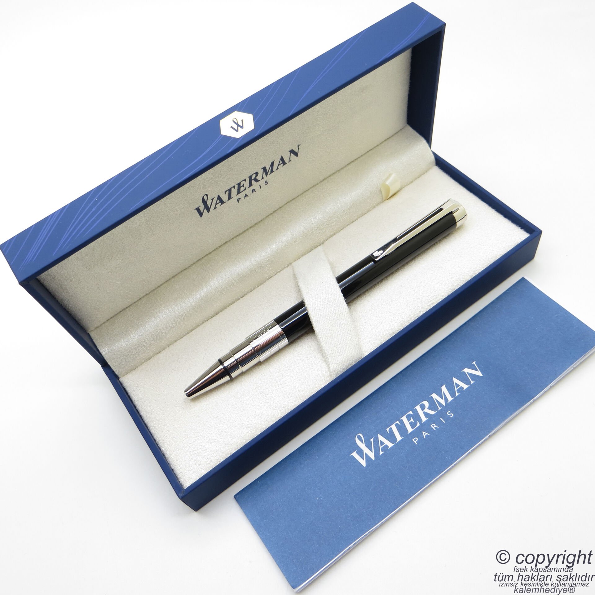 Waterman Perspective Siyah Tükenmez Kalem Set | İsme Özel Kalem | Hediye Kalem